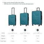 UNKNOK 3-Piece Hardshell Luggage Set - Green