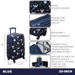 Stitch 6-Piece Travel Set: Carry-On, Pillow, Tags & Cubes