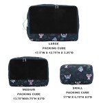 Stitch 6-Piece Travel Set: Carry-On, Pillow, Tags & Cubes