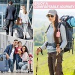 Custom Leather Luggage Tags with Initials – Black