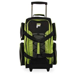 Fila 22" Neon Lime Lightweight Rolling Duffel Bag