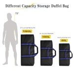 KUI WAN 100L Foldable Lightweight Duffle Bag