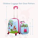 Sandinrayli Kids Luggage Set with Backpack and Suitcase