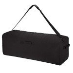 Extra Large 42-Inch Canvas Duffel Bag - Black