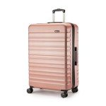Rose Gold 30-Inch Expandable Hardshell Luggage