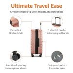 Rose Gold 30-Inch Expandable Hardshell Luggage