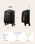 LUGGEX 20" Softside Expandable Carry-On Suitcase