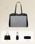 LOVEVOOK Women's Laptop Tote Bag - Large, Black