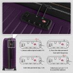 Leaves King Lavender 5-Piece Expandable Luggage Set