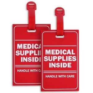Medmax 2-Pack Medical Supplies Luggage Tags