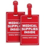 Medmax 2-Pack Medical Supplies Luggage Tags