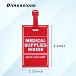 Medmax 2-Pack Medical Supplies Luggage Tags