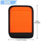 Bright Orange Luggage Handle Wraps - 6 Pack