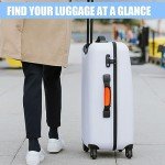 Bright Orange Luggage Handle Wraps - 6 Pack