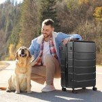 Sweetcrispy 24" Lightweight Hard Shell Luggage