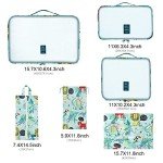 Jungle Print Travel Packing Cubes - 8 Pieces
