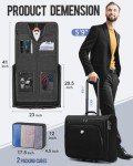 MATEIN Rolling Garment Bag with 2 Packing Cubes