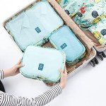 Jungle Print Travel Packing Cubes - 8 Pieces