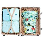 Jungle Print Travel Packing Cubes - 8 Pieces