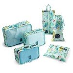 Jungle Print Travel Packing Cubes - 8 Pieces