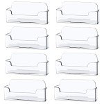 8 Pack Clear Business Card Holders for Desk