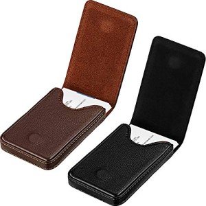 Outus 2-Piece Leather Business Card Holder Set