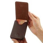 Outus 2-Piece Leather Business Card Holder Set