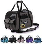 Airline Approved Soft Sided Pet Carrier in Charcoal