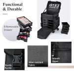 Rolling Makeup Case for Professionals and Crafters
