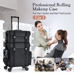 Rolling Makeup Case for Professionals and Crafters