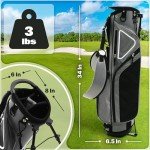 Lightweight 3lbs Golf Stand Bag with Rain Hood