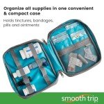 Travel Medicine Organizer Bag with Pill Pouches