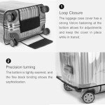 3-Piece Waterproof Luggage Cover Set for Travel