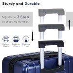 SHOWKOO 3-Piece Expandable Hardside Luggage Set