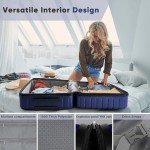 SHOWKOO 3-Piece Expandable Hardside Luggage Set