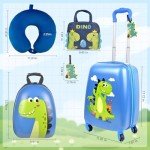 Dinosaur Themed Kids Luggage Set - 5 Pieces