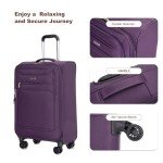 5-Piece Expandable Luggage Set with Spinner Wheels