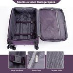 5-Piece Expandable Luggage Set with Spinner Wheels