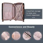 UNKNOK 3-Piece Hardshell Luggage Set with TSA Lock