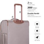 Khaki 4-Piece Expandable Luggage Set with Duffel Bag