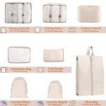 YEEYAA 8-Piece Travel Packing Cubes Set