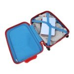 Dog Man Character Blue 16.5” Rolling Luggage