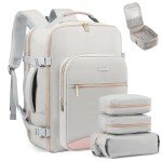 LOVEVOOK Waterproof 40L Travel Backpack with Packing Cubes