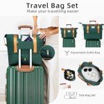 Dark Green 6-Piece Luggage Set with Wheels