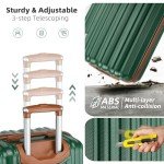 Dark Green 6-Piece Luggage Set with Wheels