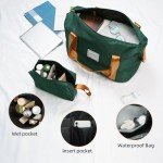 Dark Green 6-Piece Luggage Set with Wheels