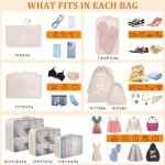 8-Piece Packing Cubes for Easy Travel Organization