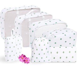 7-Piece Waterproof Packing Cubes Set (Cactus)