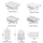 7-Piece Waterproof Packing Cubes Set (Cactus)