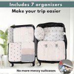 7-Piece Waterproof Packing Cubes Set (Cactus)